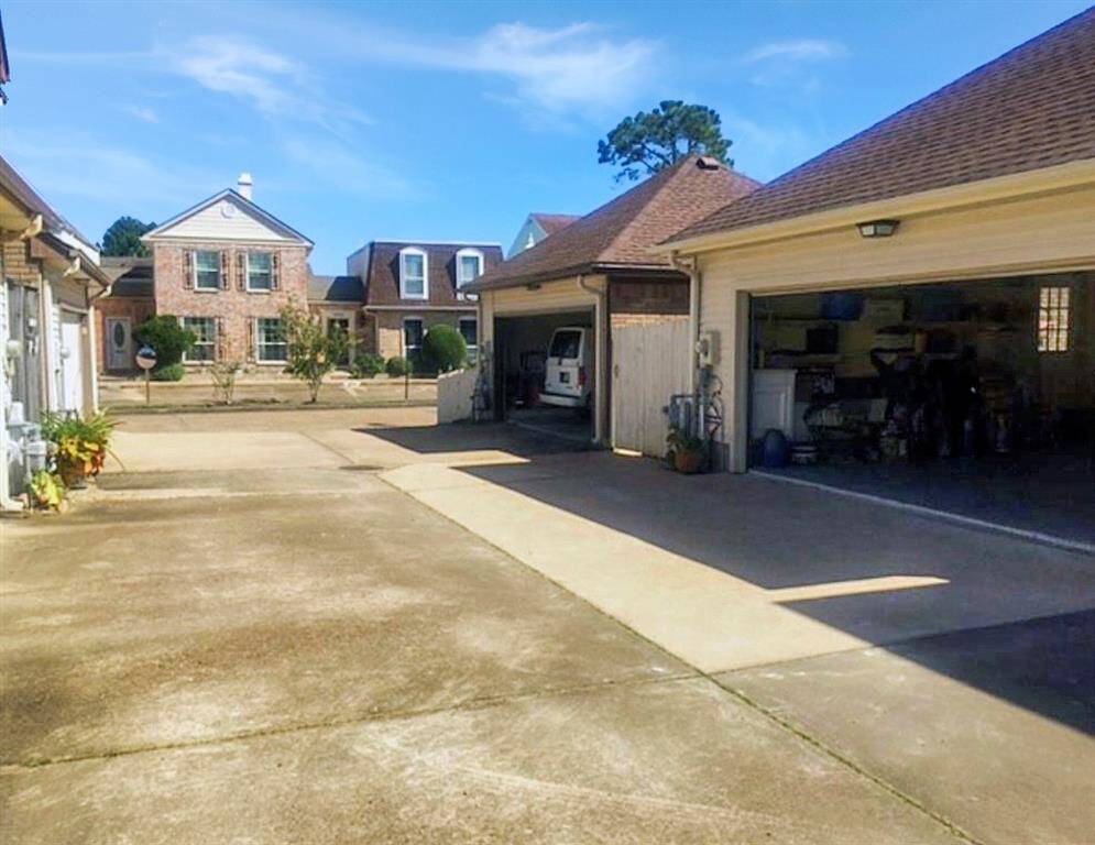 Private community driveway. Utility room inside.