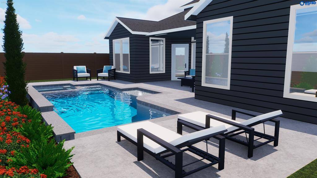 Pool not included in list price.