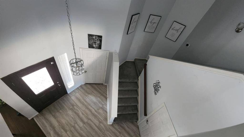 Entry view from upstairs