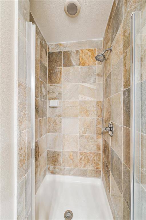 Primary bath glass enclosed shower