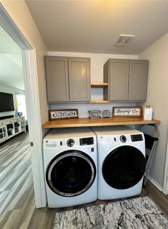 Staged  laundry room