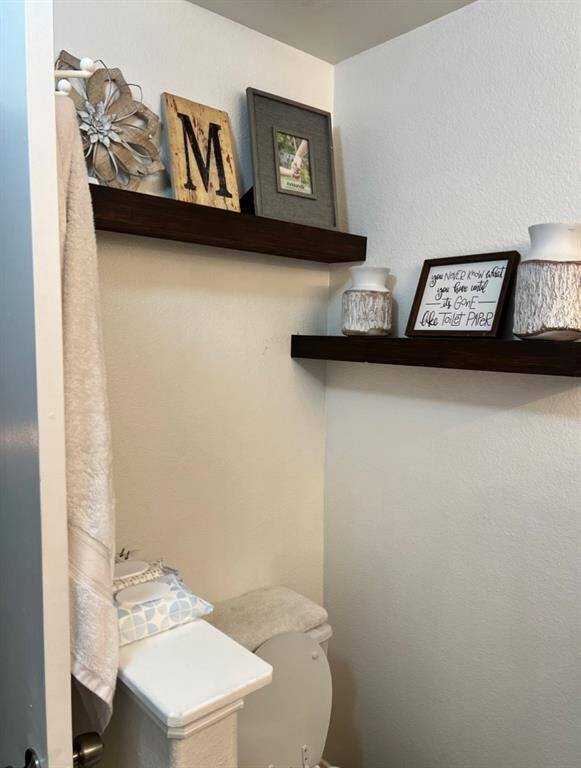Staged primary bedroom.