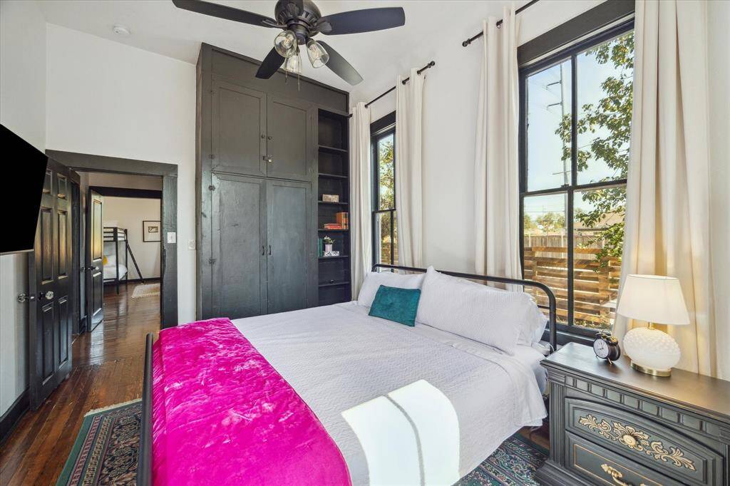 One of 2 bedrooms at the back of the house