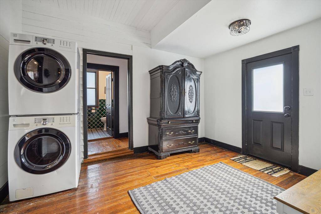 The back entry leads to a large mud room