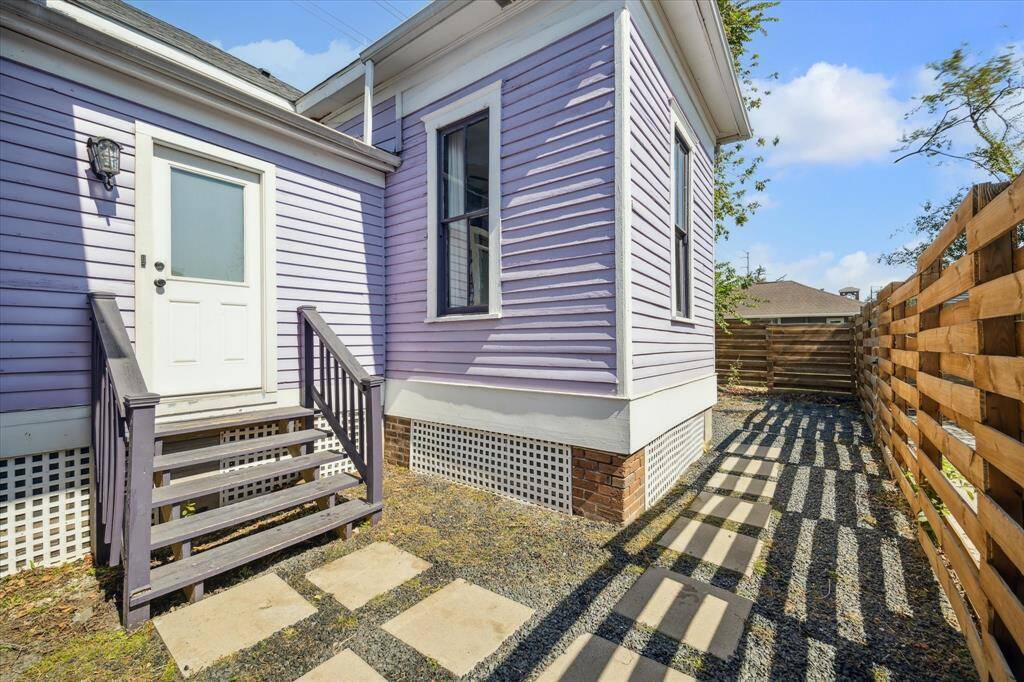 The back entry was restored and a new backdoor was installed