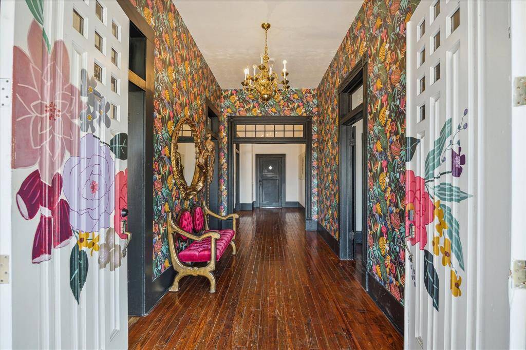 The double doors open to a stunning first impression