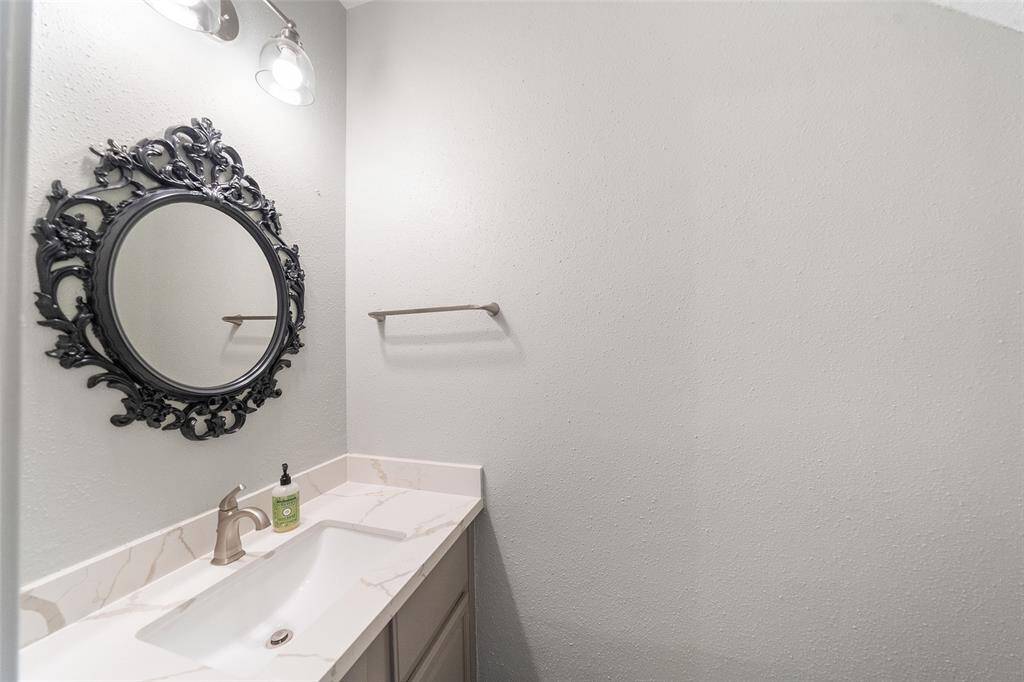 Downstairs half bath.