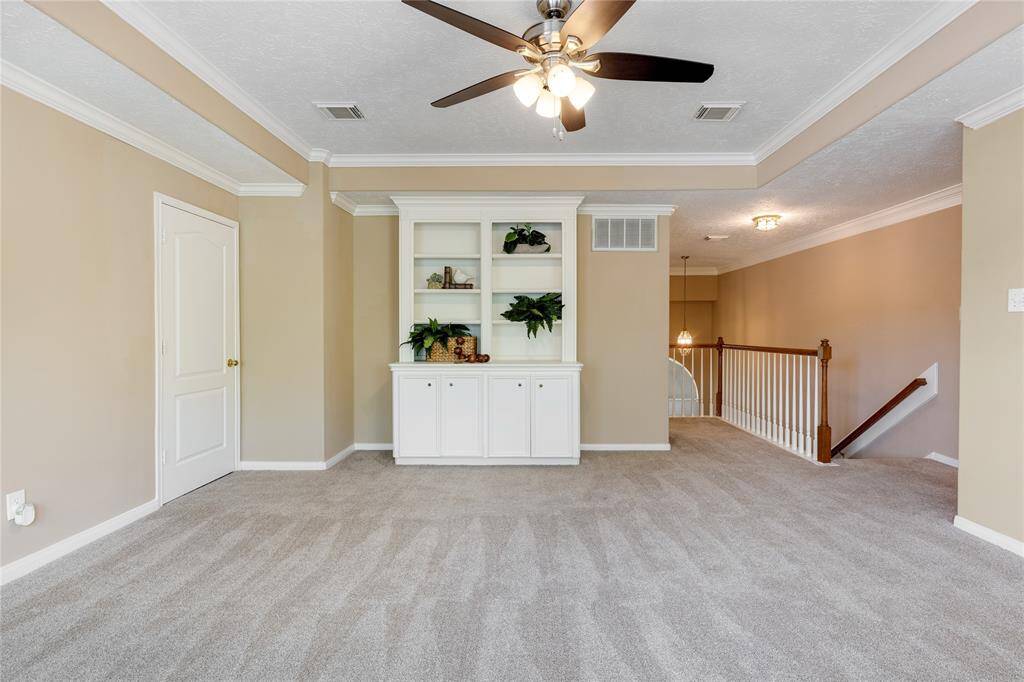 Built in for your books and games in the game room
