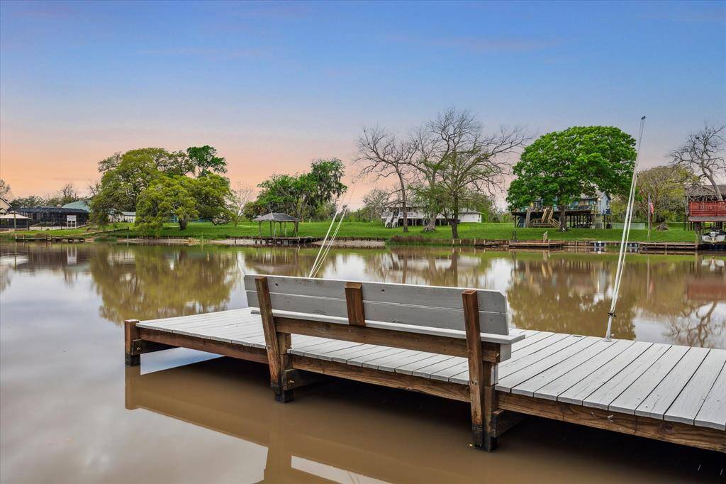 You'll even find a bench on the fishing dock so you can relax while you catch all of those big fish.