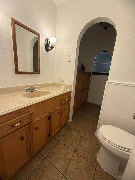 Bathroom sink area
