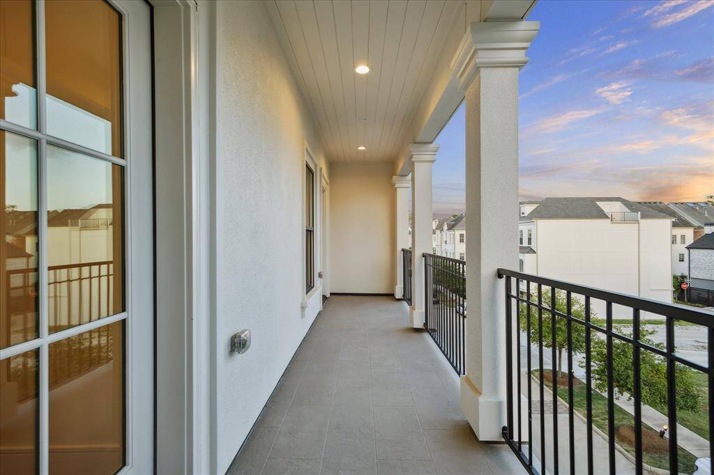 Balcony on 3rd floor with access from the game room and the bedroom.