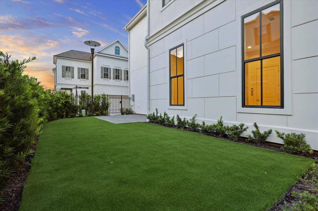 Turf side yard - NO MOWING NECESSARY!