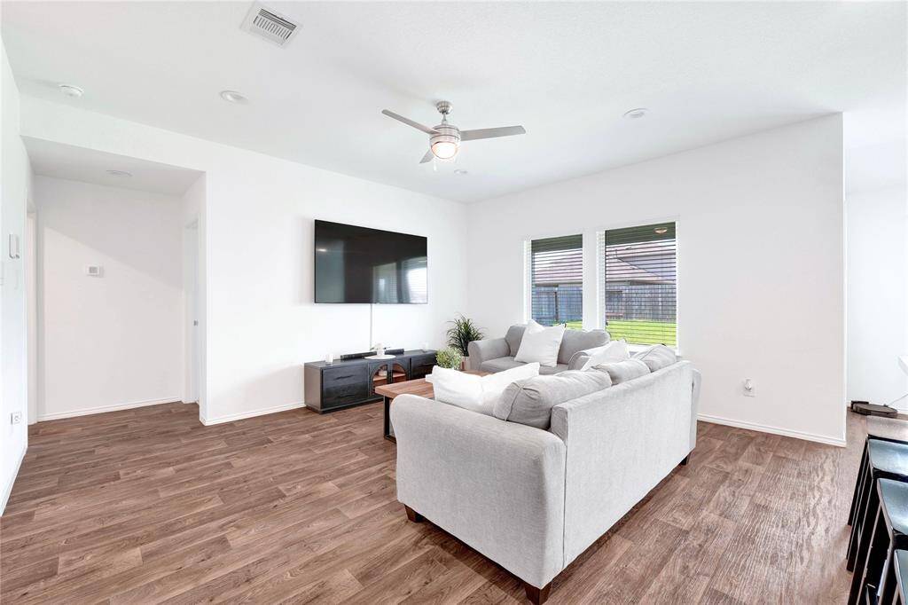 Plenty of natural light in living area