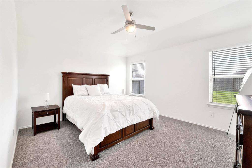 Spacious Primary bedroom with plush upgraded carpet