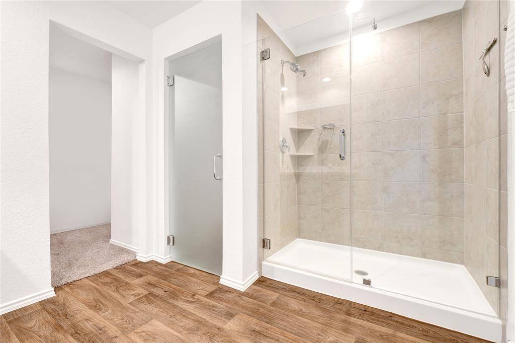 Upgraded extended shower!