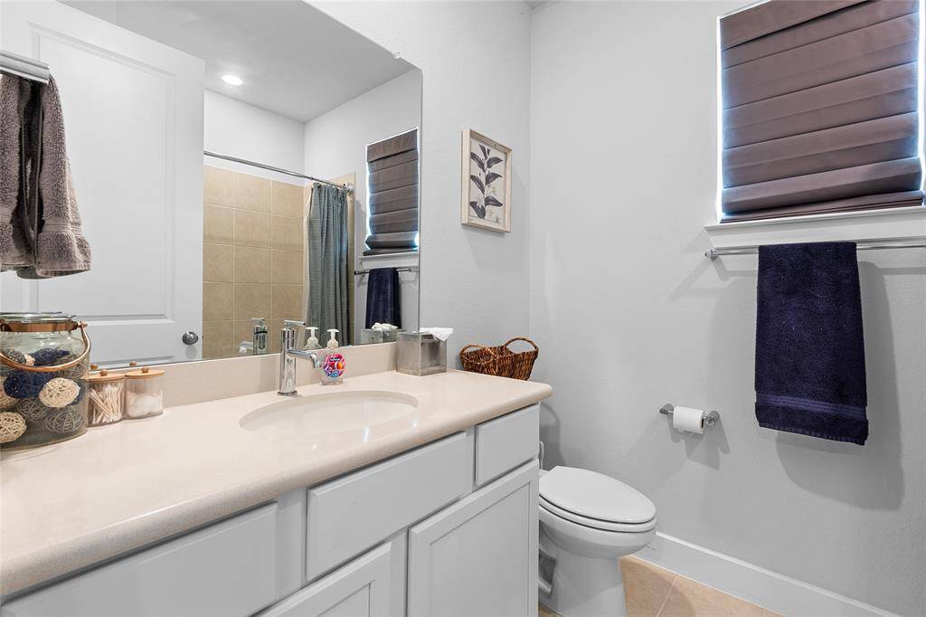 Hallway Guest Bathroom and Full bath.