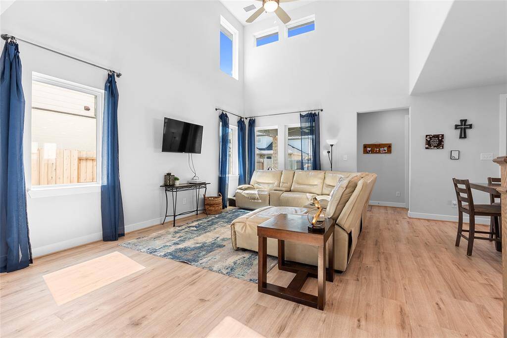 Plenty of room throughout the home, the Primary Bedroom is separated from all other bedrooms in the back of the home.