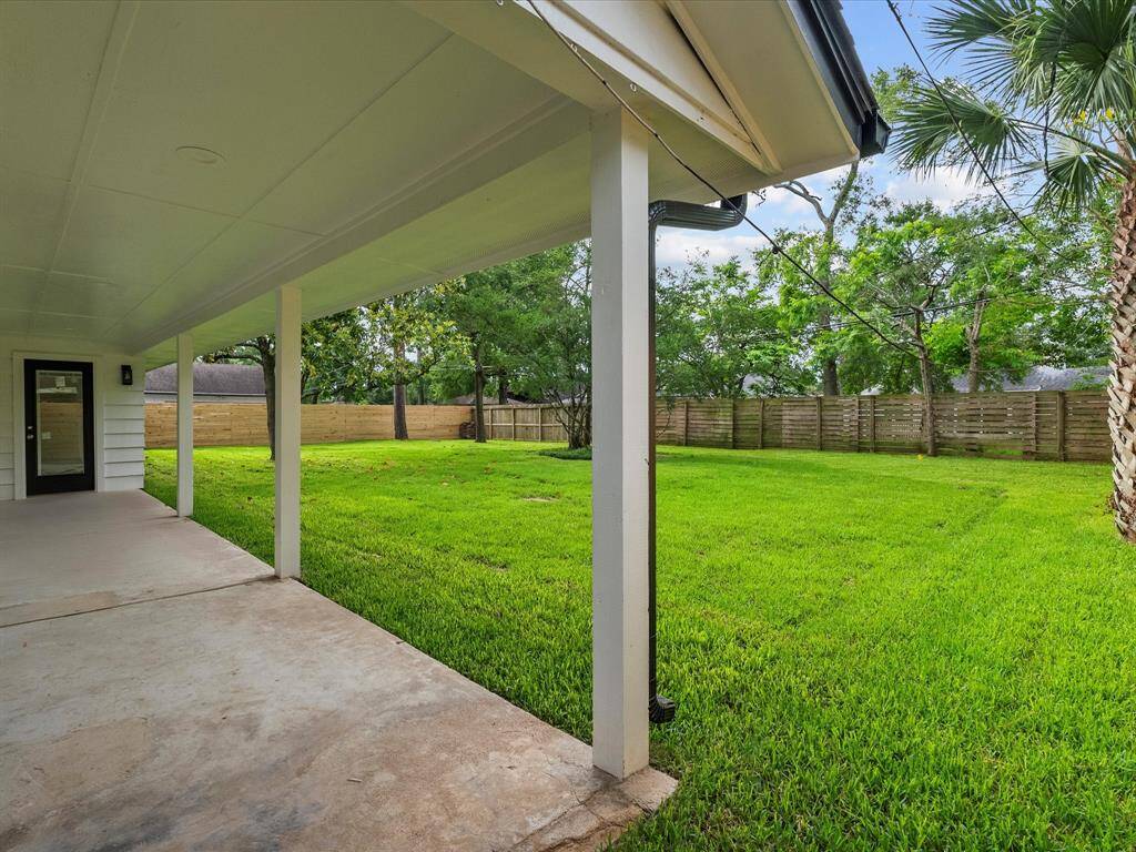 large covered patio
