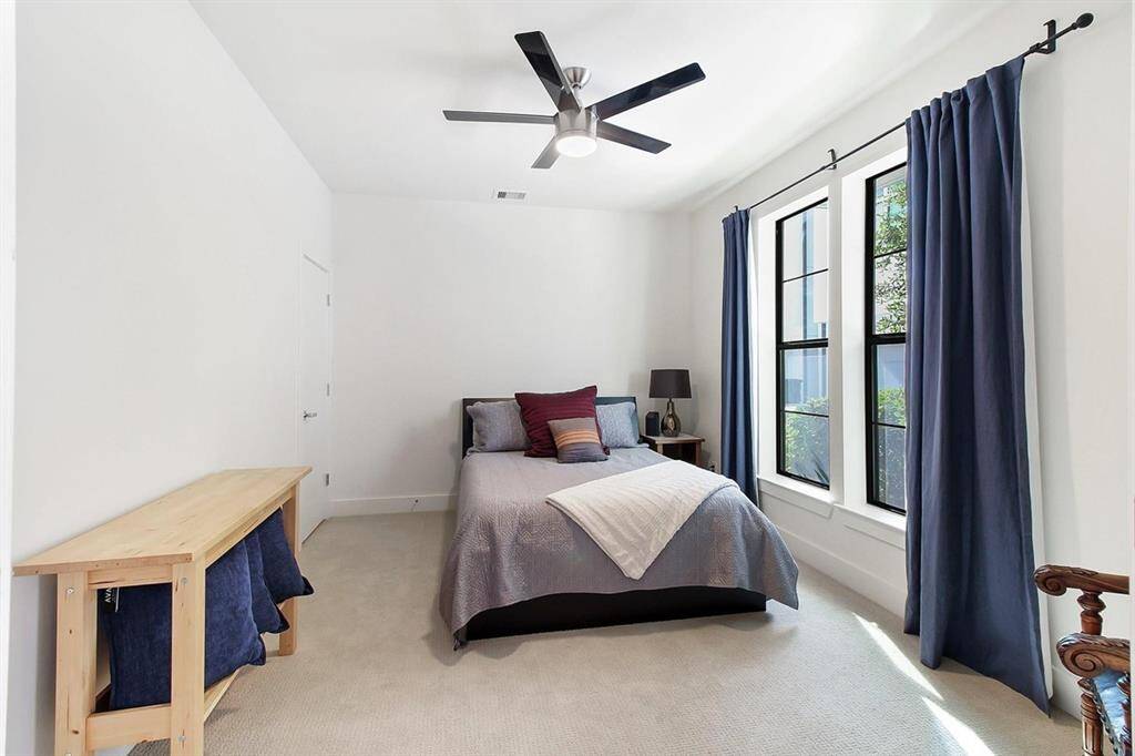 The first floor offers a flex space that could be an office or used as a bedroom. It has it's own full bathroom.