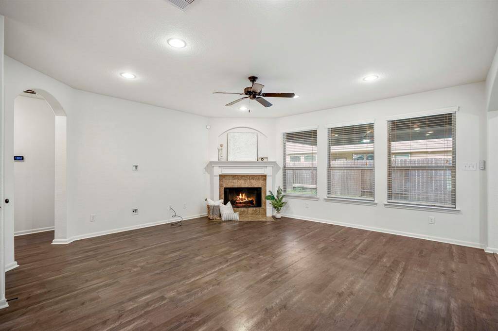 Large windows flood the space with natural light.