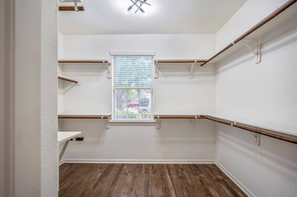 Expansive walk-in closet within the ensuite!