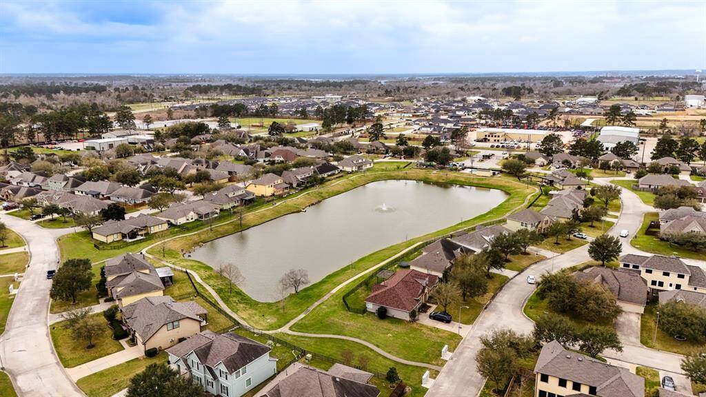 Lake is just a short walk from the home.