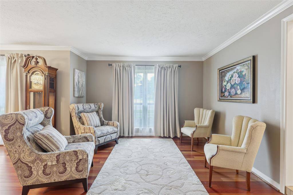 Beautiful crown molding throughout, creating an open and elegant atmosphere