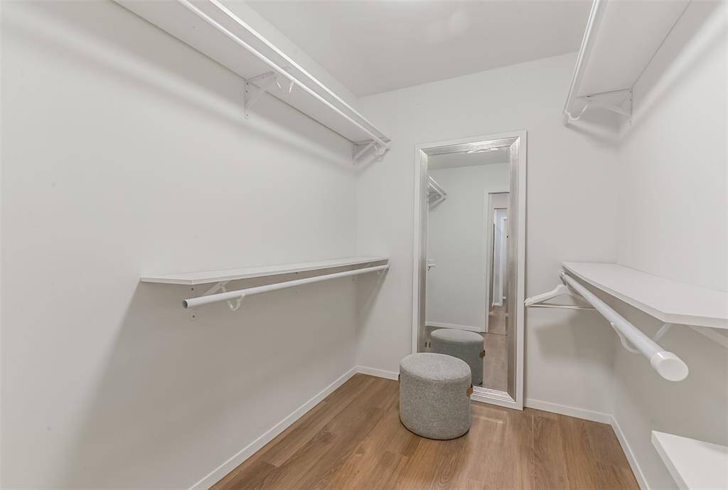 Primary closet is HUGE with lots of storage.