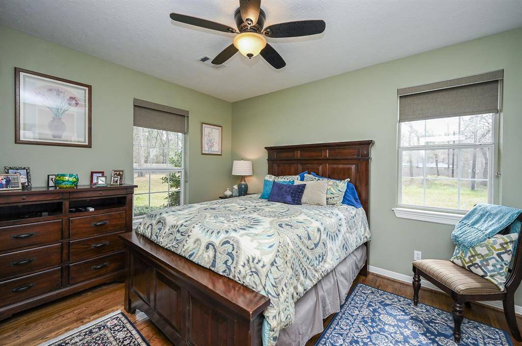 Window treatments and fan are all great items to have for a cool nights sleep.