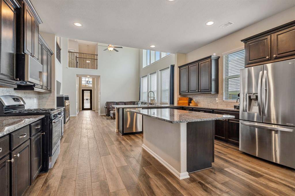 Ample counter and prep space