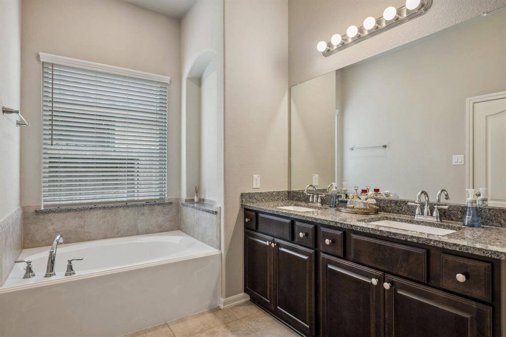 Separate tub and shower