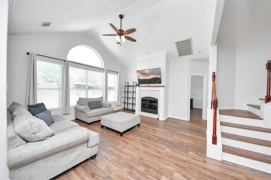 Gas fireplace for when the weather calls for it!