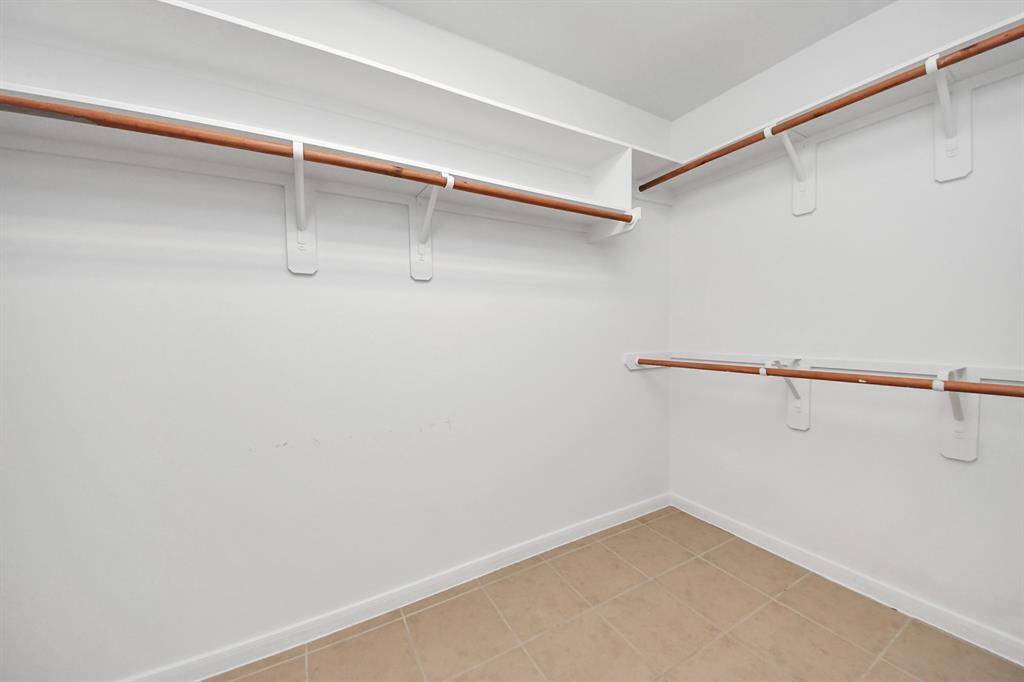 Large walk-in closet in the primary bathroom!