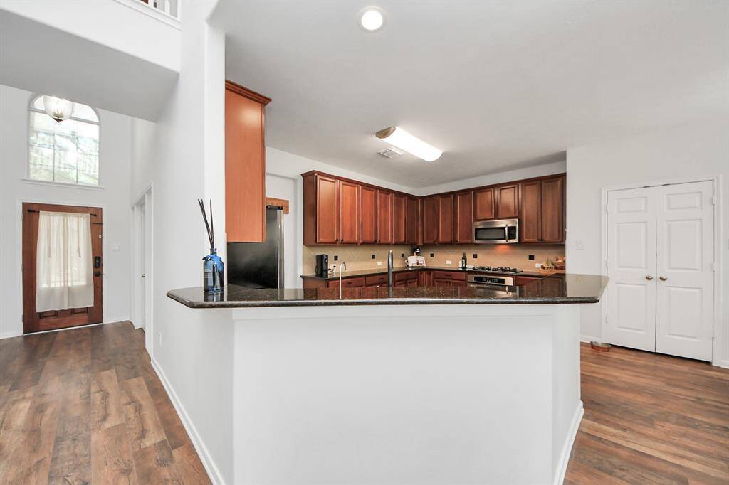 High ceilings and recessed lighting throughout the home!
