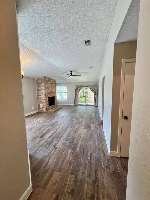 As you enter the foyer looking towards the private back patio