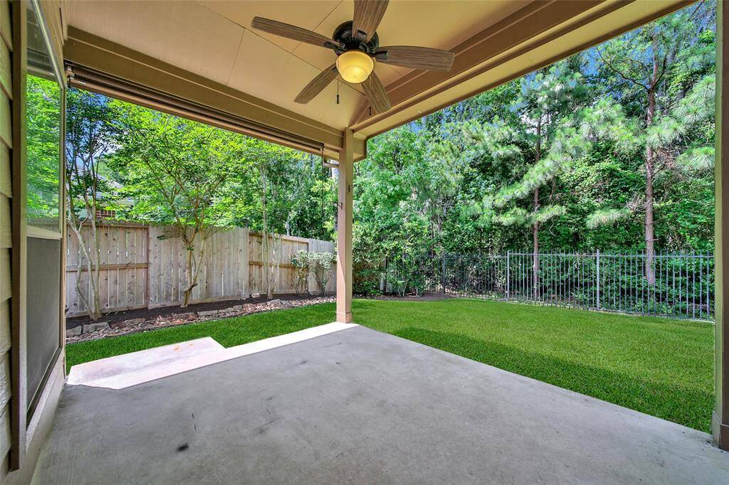 If you love to grill, you'll appreciate the extra concrete area adjoining the patio. It's the perfect spot for the BBQ grill.