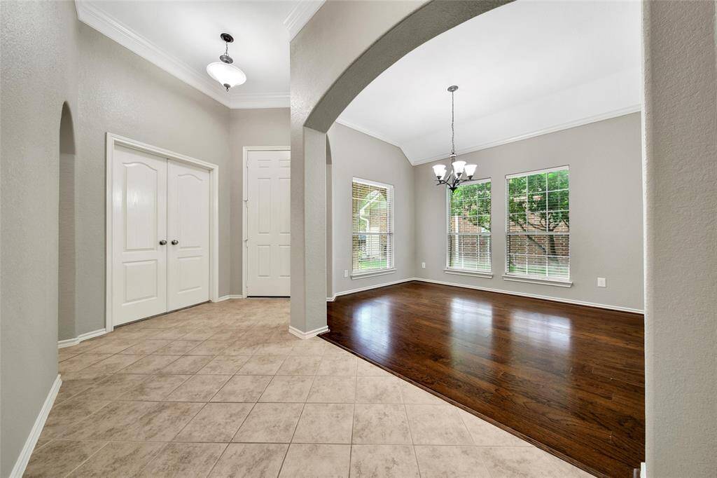 Just inside the foyer you’ll find the formal dining room and study.