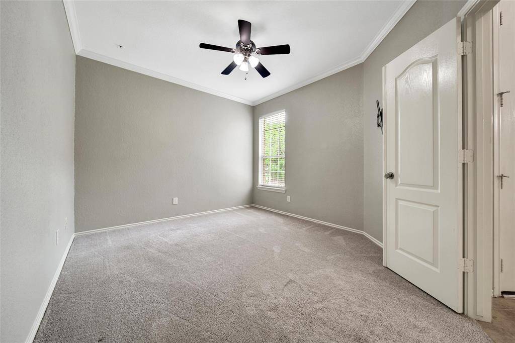 Easily work from home in the large study with French Doors and a window overlooking the front walk.
