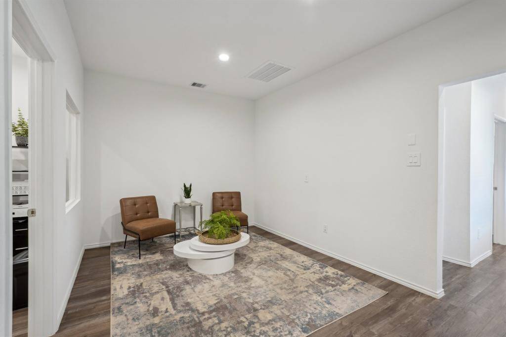 Dining or office area