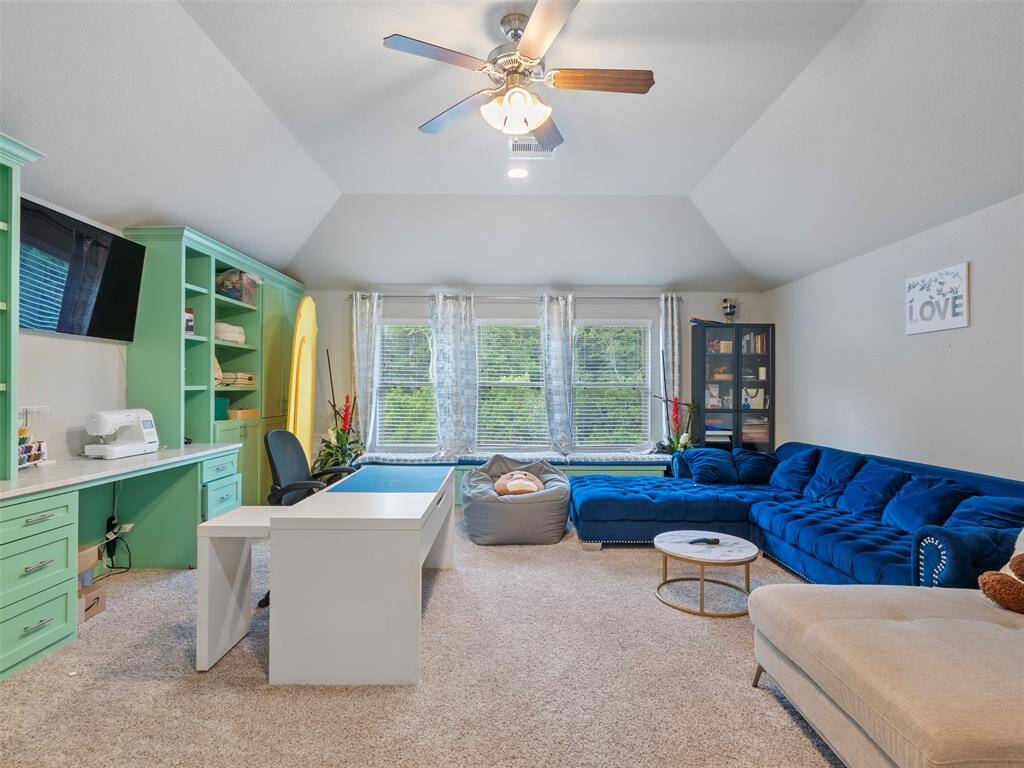 Huge Gameroom with Built-ins
