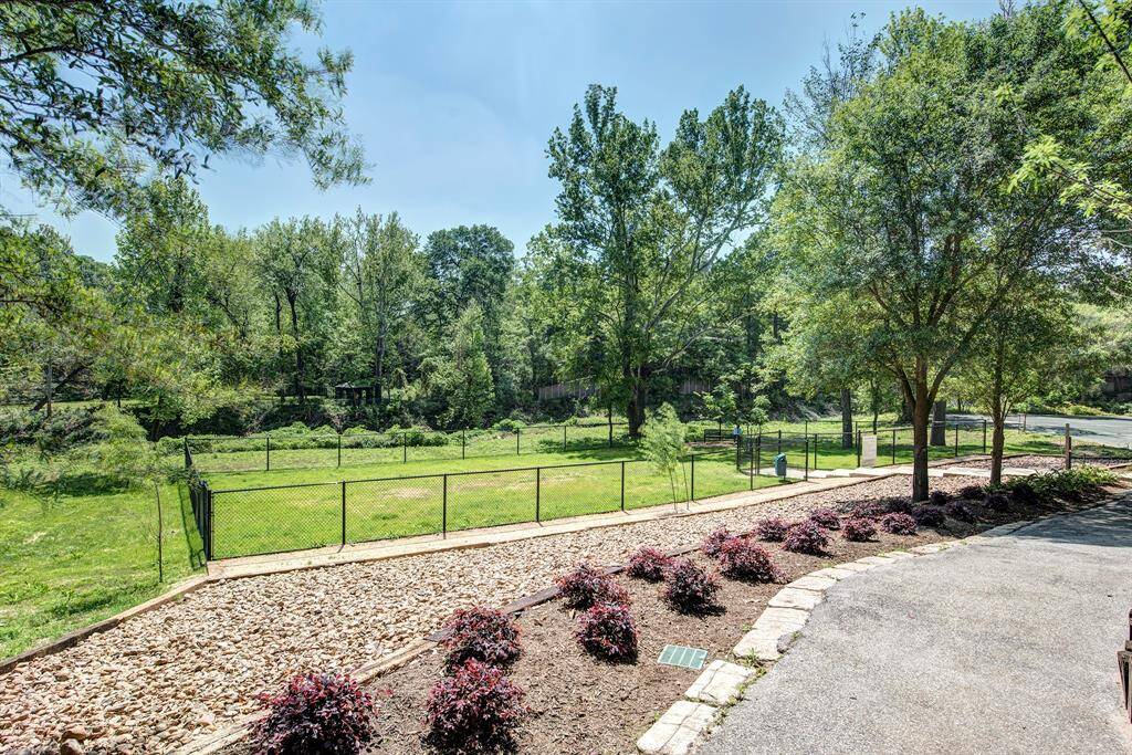 Community dog park located near the home.