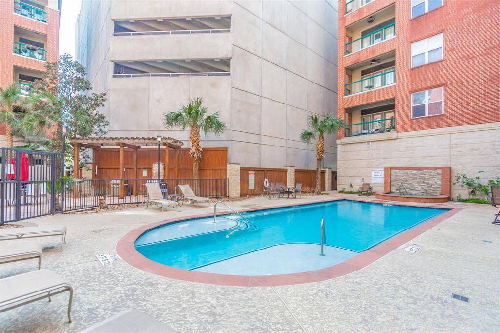 Swimming pool views from unit balcony