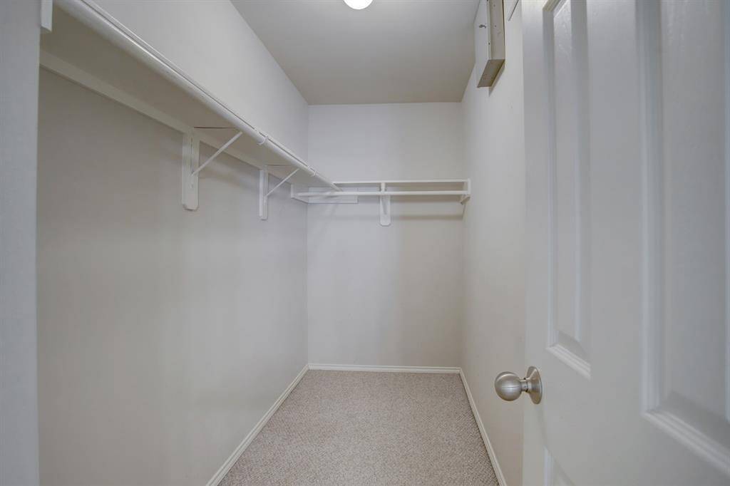 Spacious master closet!