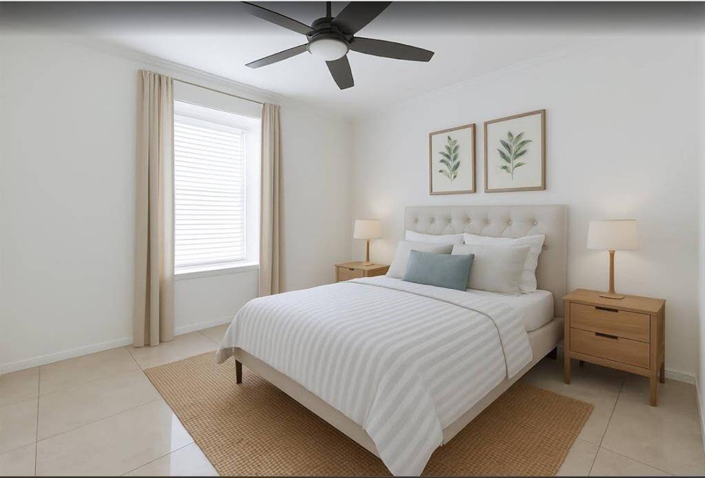 Versatile secondary room is ideal as a guestroom, home office, or additional living space