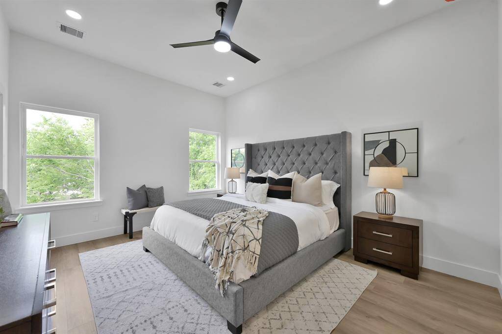 Primary bedroom with ample space