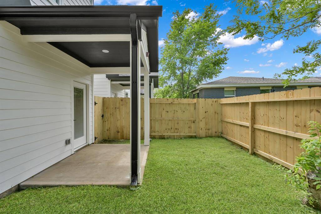 Private, fenced backyard space