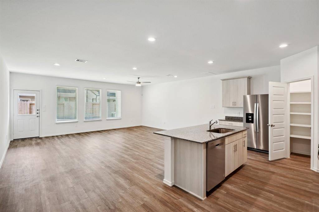 Kitchen and living room