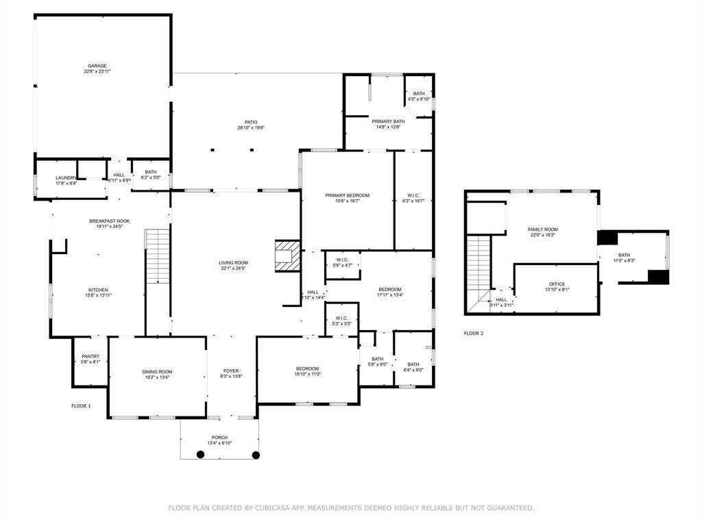 detailed floor plan layout offering a clear view of the home's design, room sizes, and overall flow.