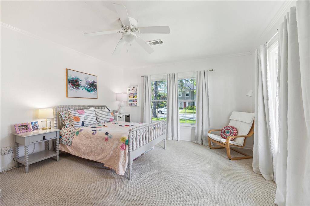 One of two secondary bedrooms.