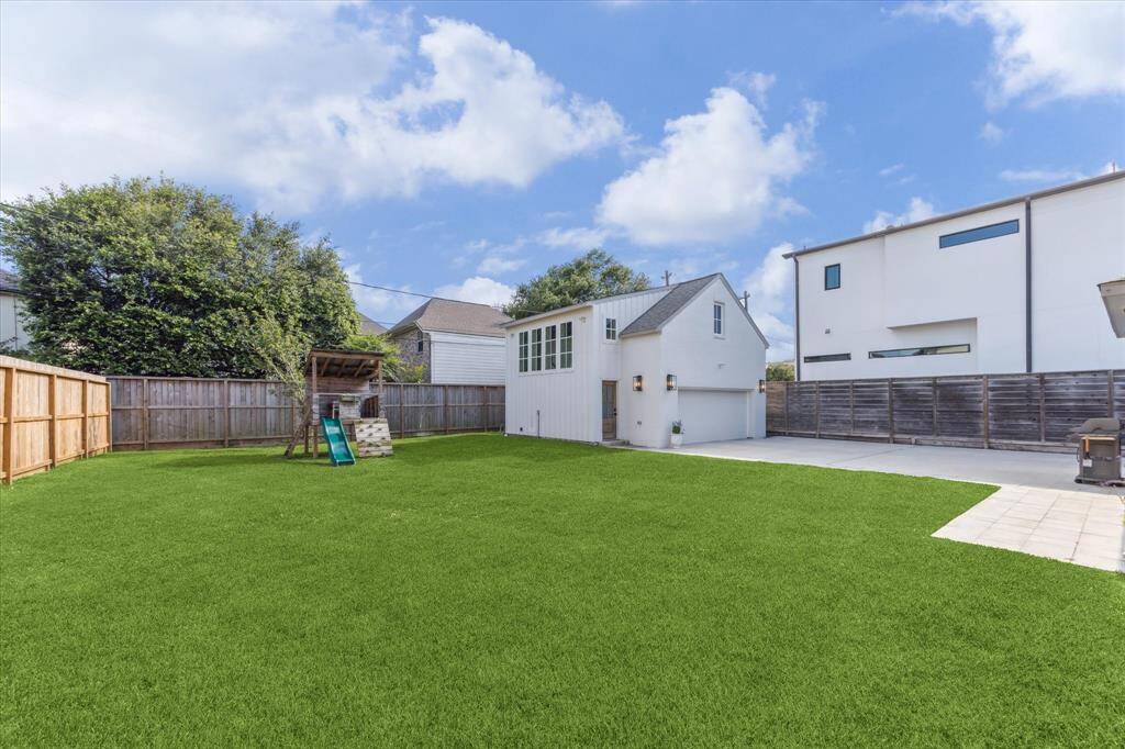 HUGE greenspace in the back.